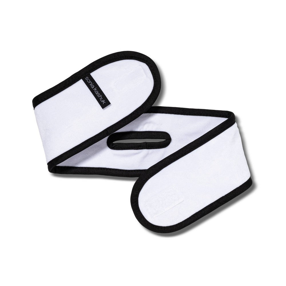 Sonia Kashuk Hook & Loop Closure Headband with Ponytail Slit - Black/White - 1pc - Bellso